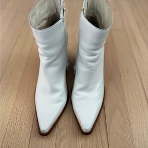 Jeffrey Campbell White Ankle Booties